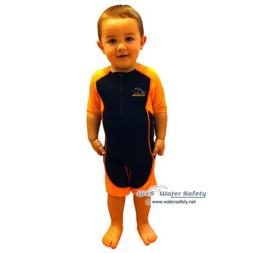 AquaSphere Shorty Stingray Junior 2+Lycra orange/schwarz, Gr. 104, S