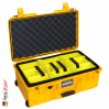 1535 AIR Carry-On Case, PNP Latches, With Divider, Yellow