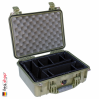 1450 Case W/Dividers, OD Green