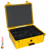 1550 Case W/Dividers, Yellow