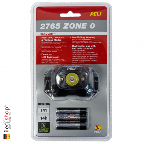 2765Z0 LED Headlight ATEX Zone 0, Black