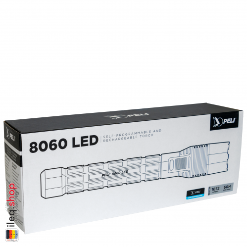8060 Rechargeable LED Flashlight 3. Gen., Black