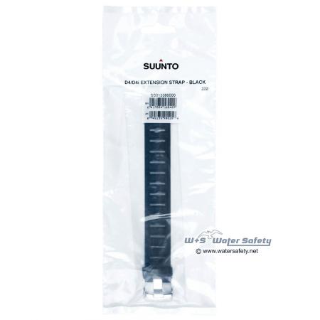 Suunto Armband D4/D4i Elastomer Verlngerung schwarz
